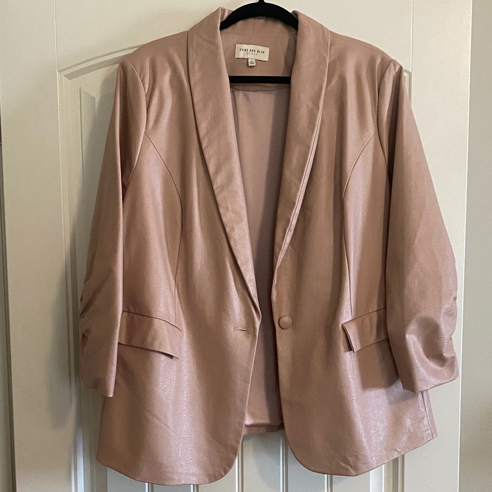 Skies Are Blue Mauve Blazer Size 2X